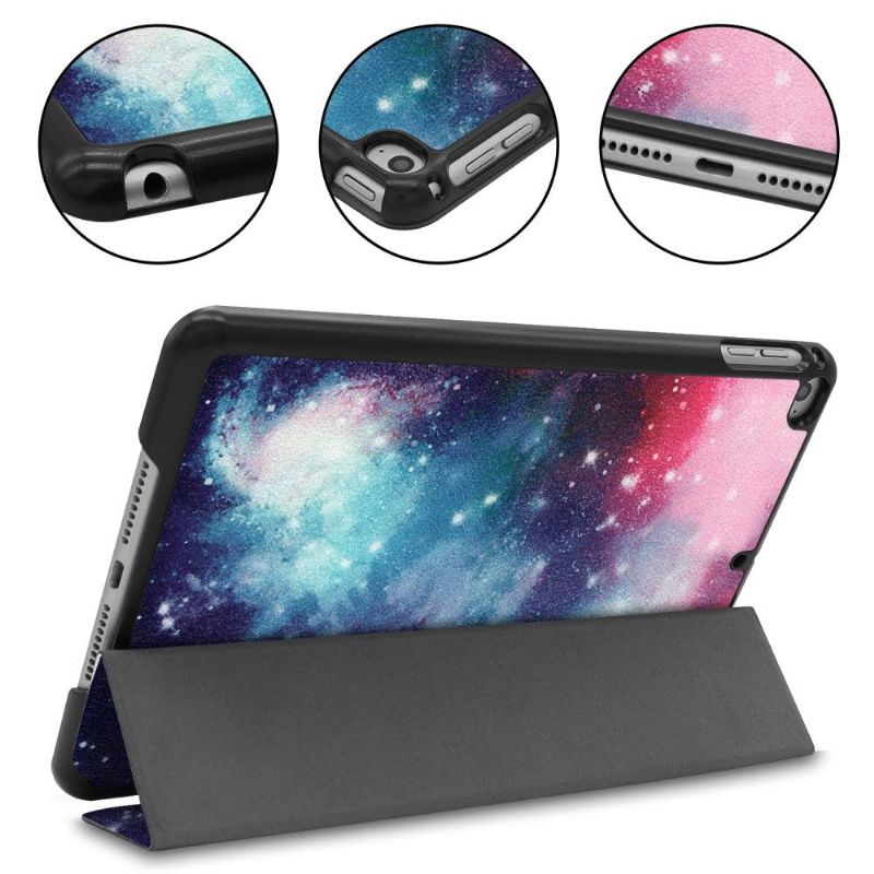 iPad mini 2019 - Coque avec rabat intelligent motif galaxie