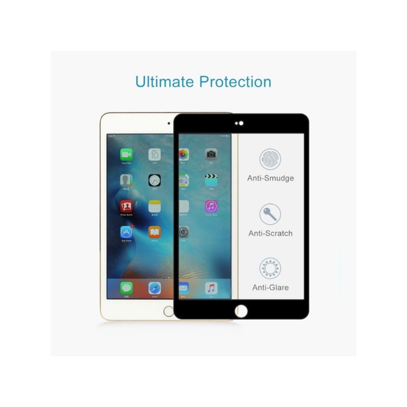 iPad Mini 2019 - Protection d’écran en verre trempé full size - Noir