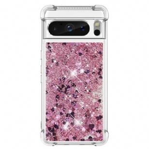 Coque Google Pixel 8 Pro Paillettes Coins Renforcés