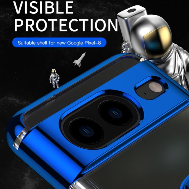 Coque Google Pixel 8 Pro Transparente Anneau-Support