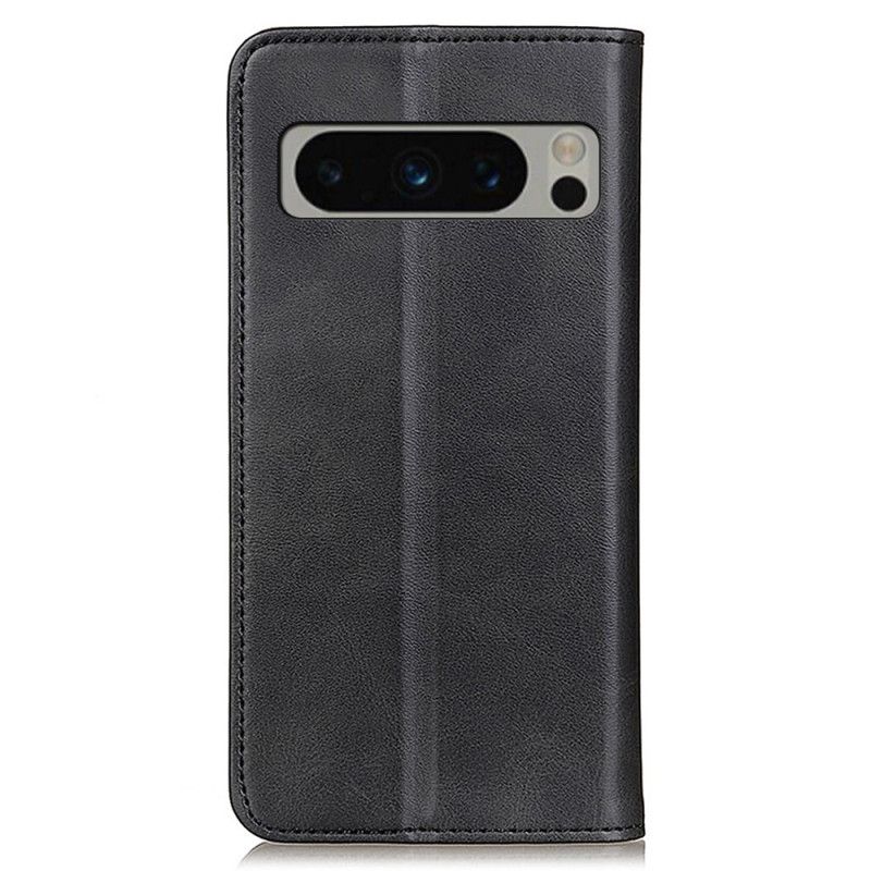 Flip Cover Google Pixel 8 Pro Cuir Fendu Stylé