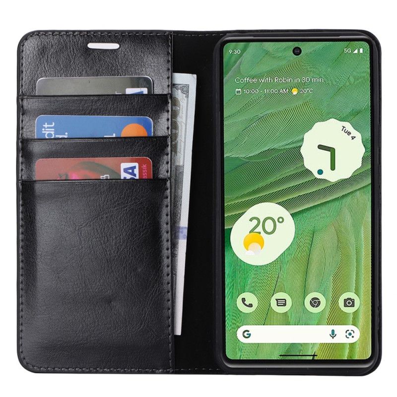 Flip Cover Google Pixel 8 Pro Cuir Véritable