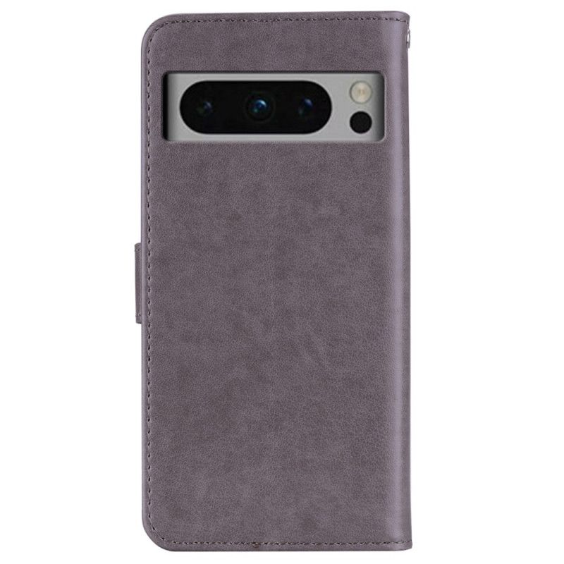 Housse Google Pixel 8 Pro Hibou Mandala et Breloque