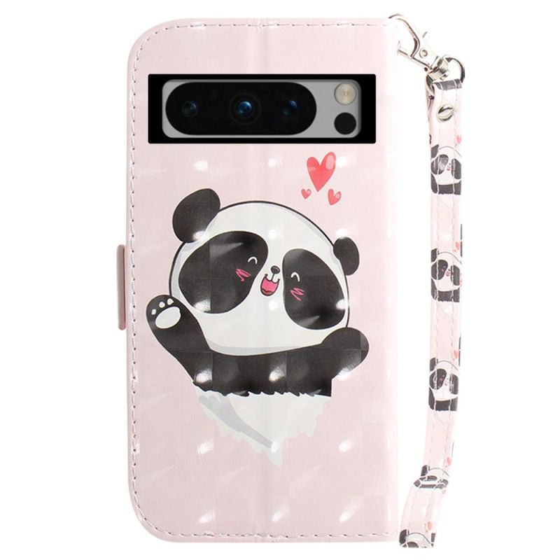 Housse Google Pixel 8 Pro Panda Love à Lanière