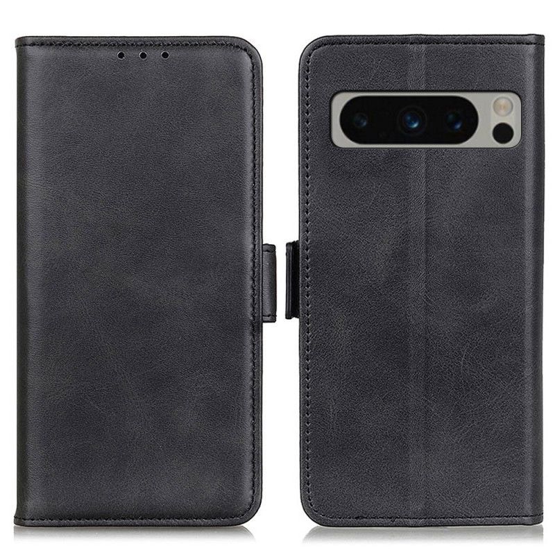 Housse Google Pixel 8 Pro Style Cuir Double Fermoir