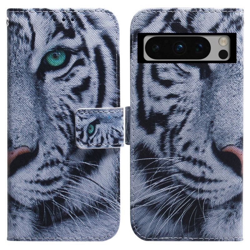 Housse Google Pixel 8 Pro Tigre Blanc