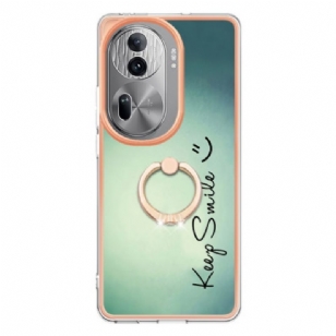 Coque Oppo Reno 11 Pro 5G Anneau-Support Keep Smile