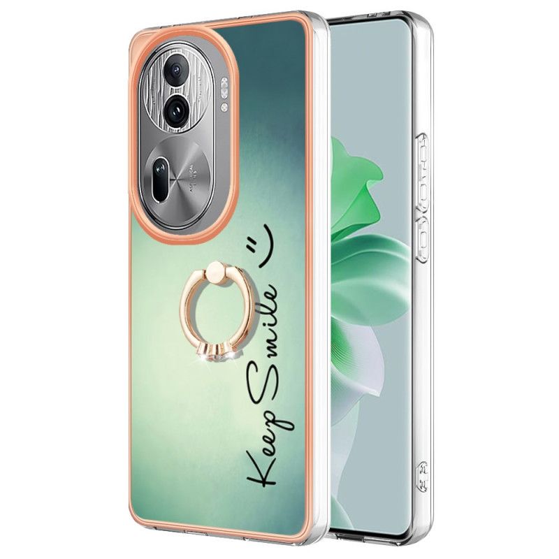 Coque Oppo Reno 11 Pro 5G Anneau-Support Keep Smile