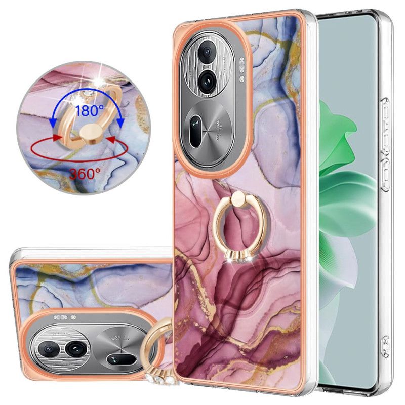 Coque Oppo Reno 11 Pro 5G Anneau-Support Marbre