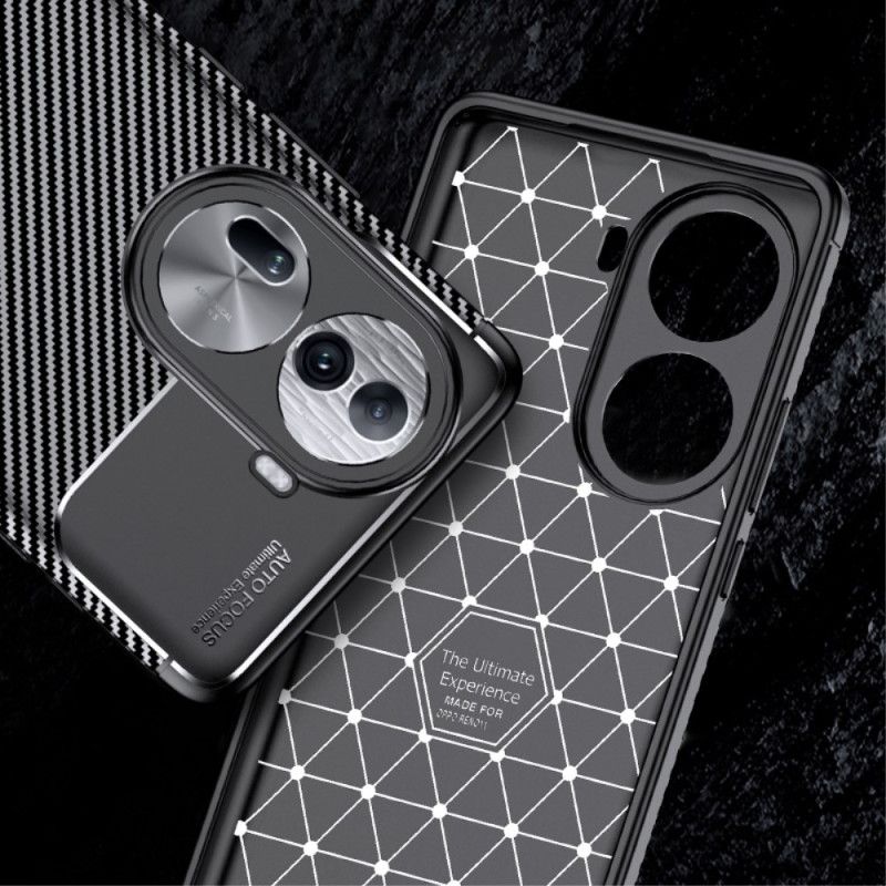 Coque Oppo Reno 11 Pro 5G Texture Fibre Carbone