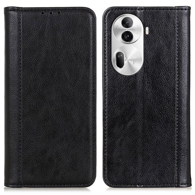 Flip Cover Oppo Reno 11 Pro 5G Cuir Fendu