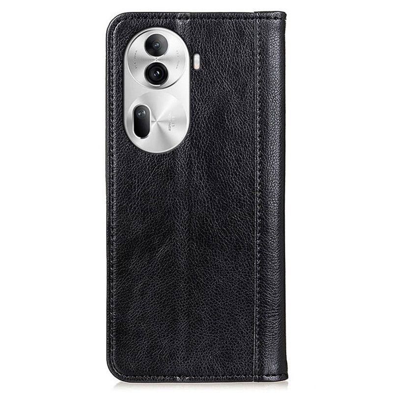 Flip Cover Oppo Reno 11 Pro 5G Cuir Fendu