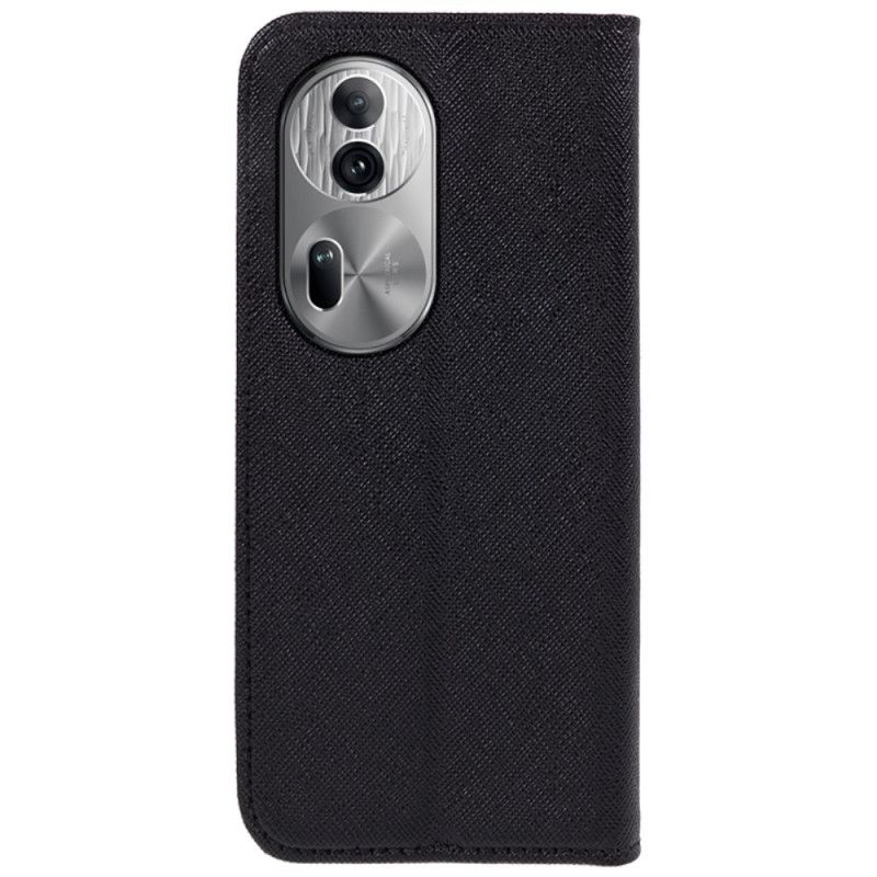 Flip Cover Oppo Reno 11 Pro 5G Texture Croisée