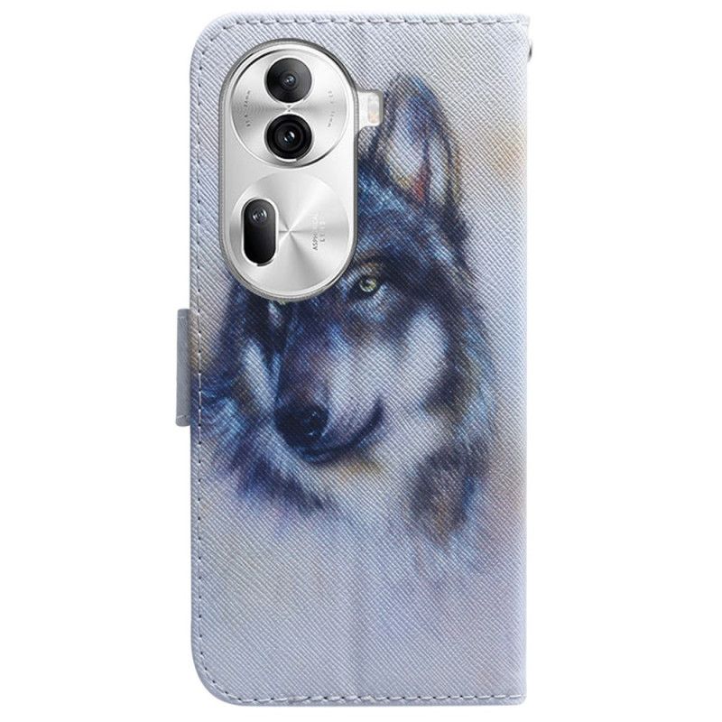 Housse Oppo Reno 11 Pro 5G Loup Aquarelle