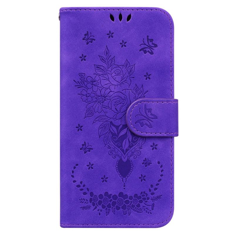 Housse Oppo Reno 11 Pro 5G Motif Floral à Lanière