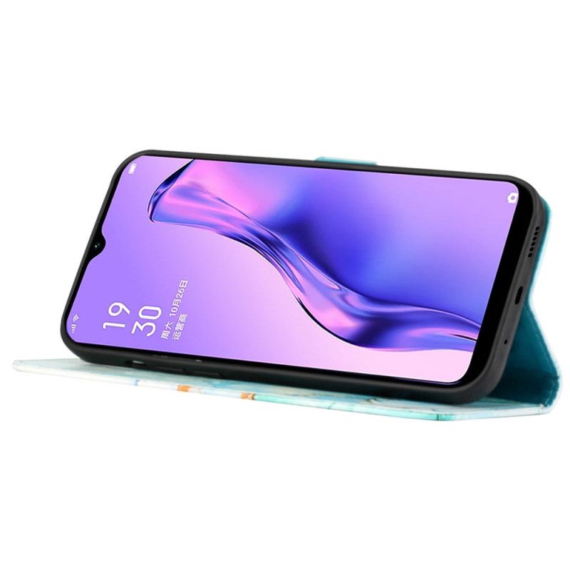 Housse Oppo Reno 11 Pro 5G Motif Marbre à Lanière