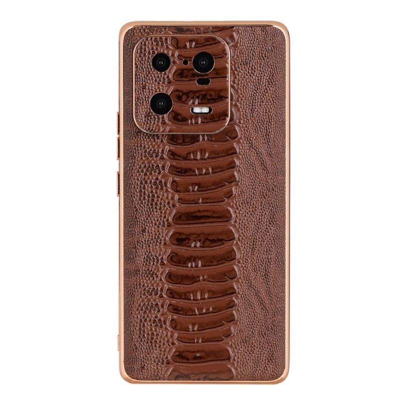 Coque Xiaomi 13 Pro Cuir Véritable Style Crocodile