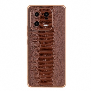 Coque Xiaomi 13 Pro Cuir Véritable Style Crocodile