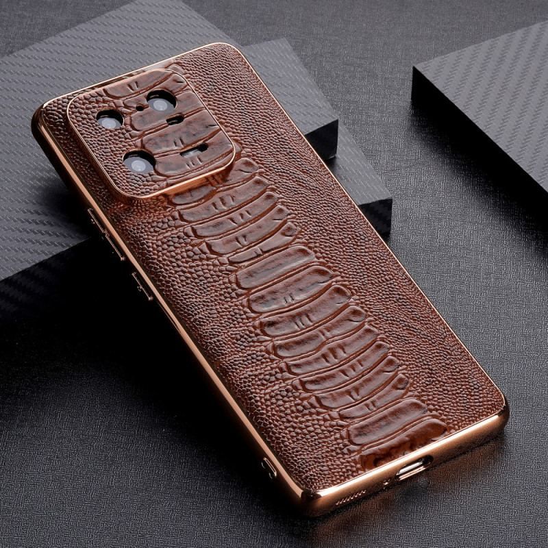 Coque Xiaomi 13 Pro Cuir Véritable Style Crocodile