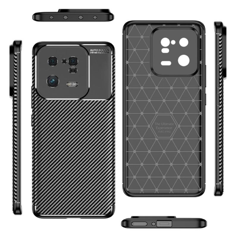 Coque Xiaomi 13 Pro Flexible Texture Fibre Carbone