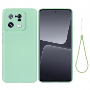 Coque Xiaomi 13 Pro Silicone Liquide avec Lanière