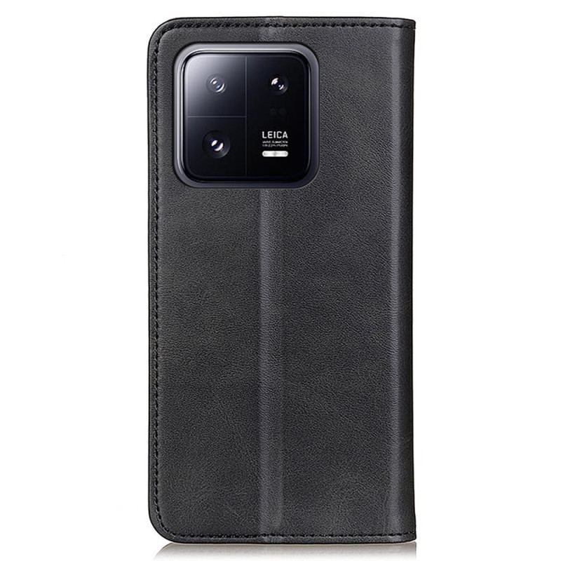 Flip Cover Xiaomi 13 Pro Cuir Fendu