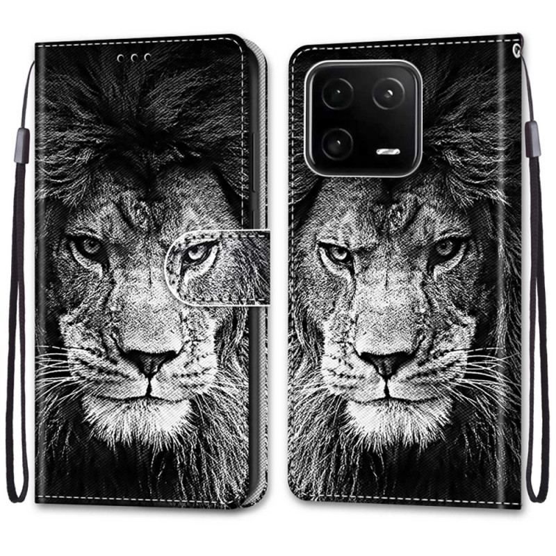 Housse Xiaomi 13 Pro Lion à Lanière