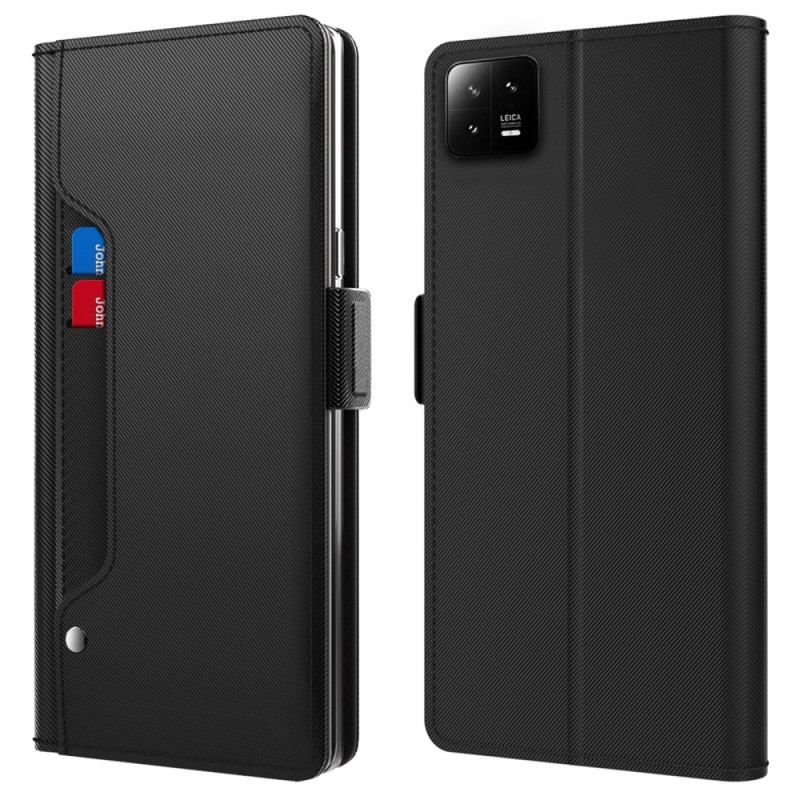 Housse Xiaomi 13 Pro Miroir et Porte-Cartes Amovible