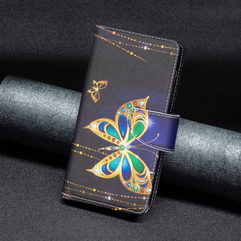 Housse Xiaomi 13 Pro Poche Zippée Papillons