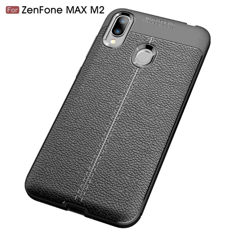 Asus Zenfone Max M2 - Coque gel finition simili cuir