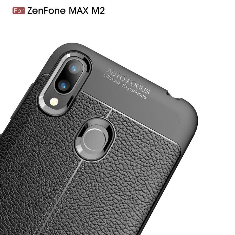 Asus Zenfone Max M2 - Coque gel finition simili cuir