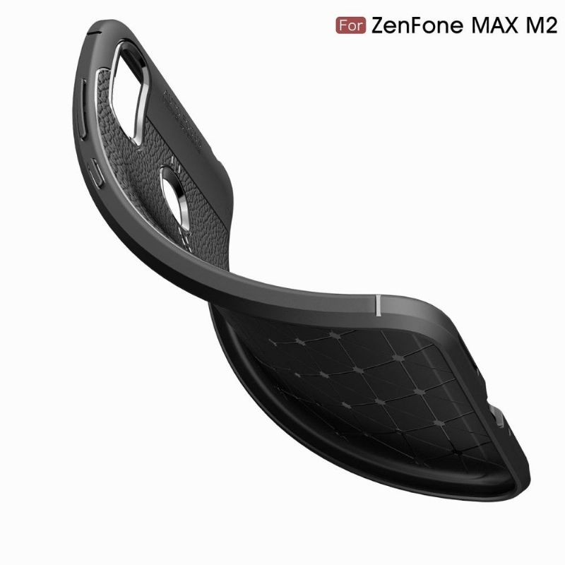 Asus Zenfone Max M2 - Coque gel finition simili cuir