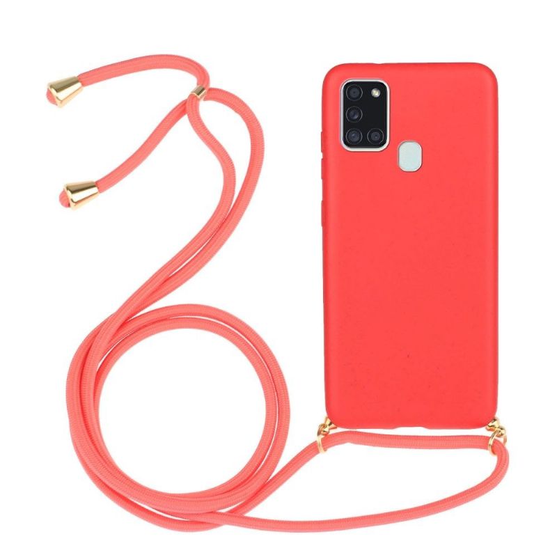 Coque Samsung Galaxy A21s avec cordon bandoulière