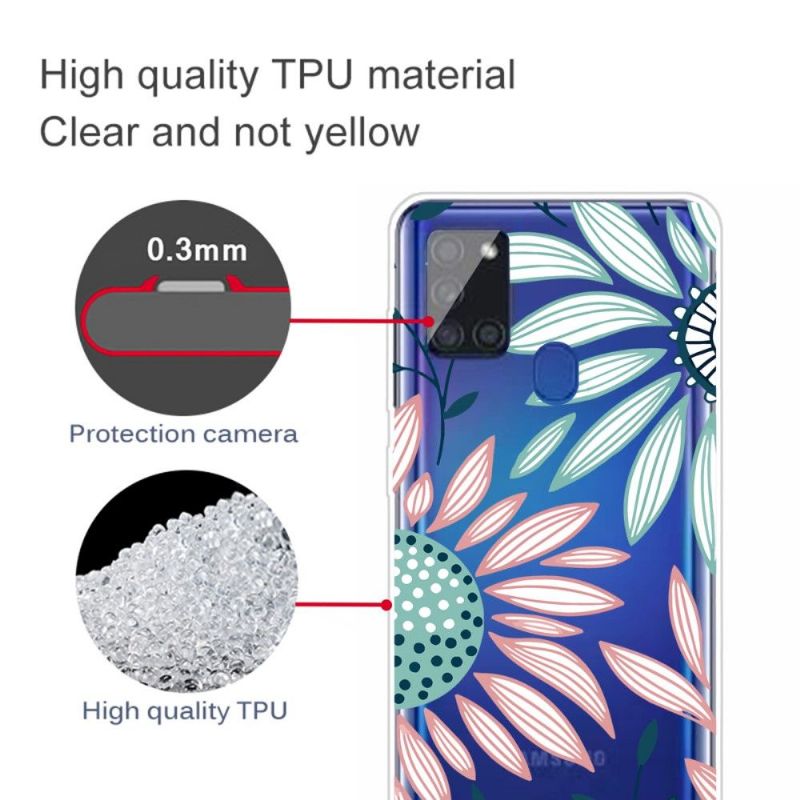 Coque Samsung Galaxy A21s Daisy fleurs