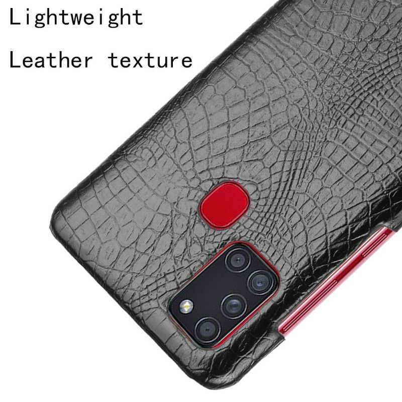 Coque Samsung Galaxy A21s effet peau de croco