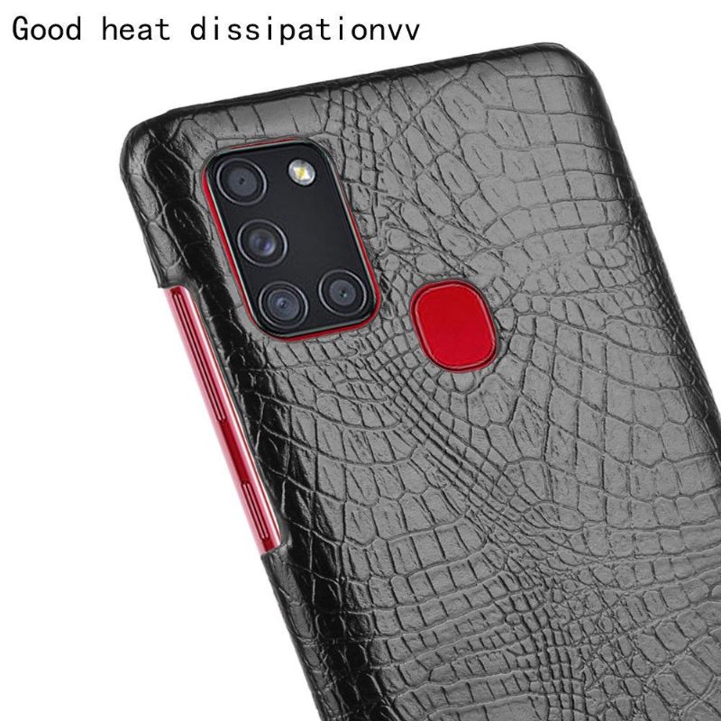 Coque Samsung Galaxy A21s effet peau de croco