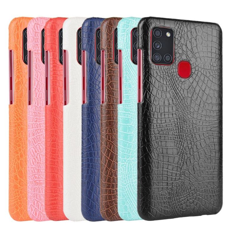 Coque Samsung Galaxy A21s effet peau de croco