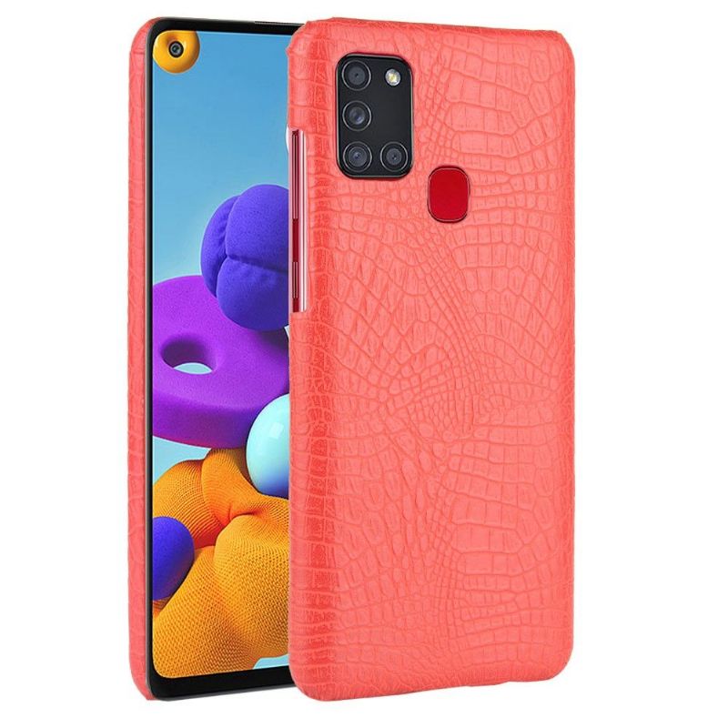 Coque Samsung Galaxy A21s effet peau de croco