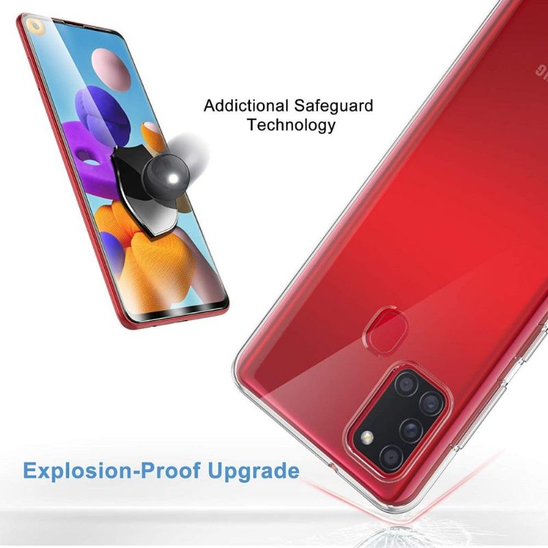 Coque Samsung Galaxy A21s + film protecteur en verre trempé