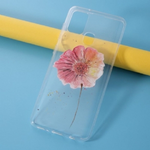 Coque Samsung Galaxy A21s fleur aquarelle