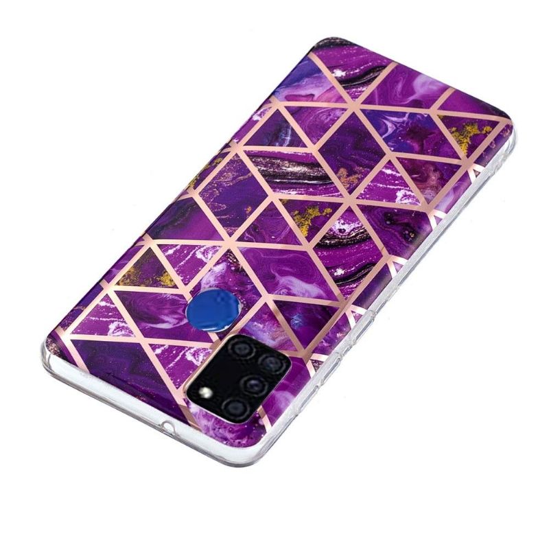 Coque Samsung Galaxy A21s Géométrie Violet