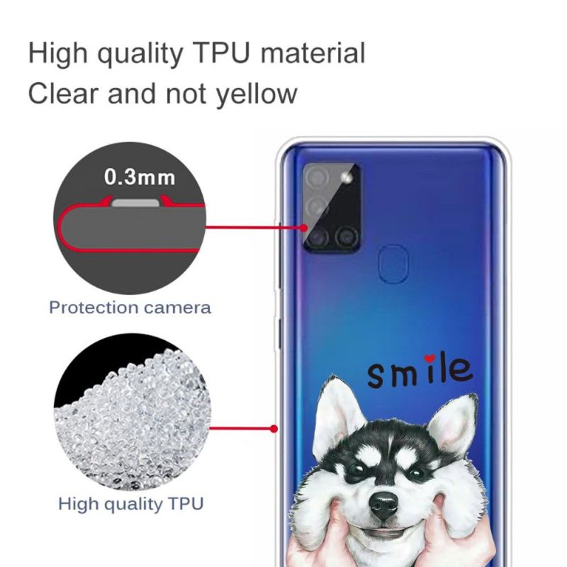 Coque Samsung Galaxy A21s Smile Chien