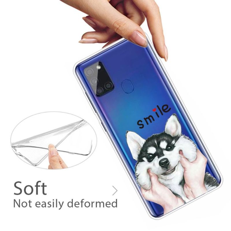 Coque Samsung Galaxy A21s Smile Chien