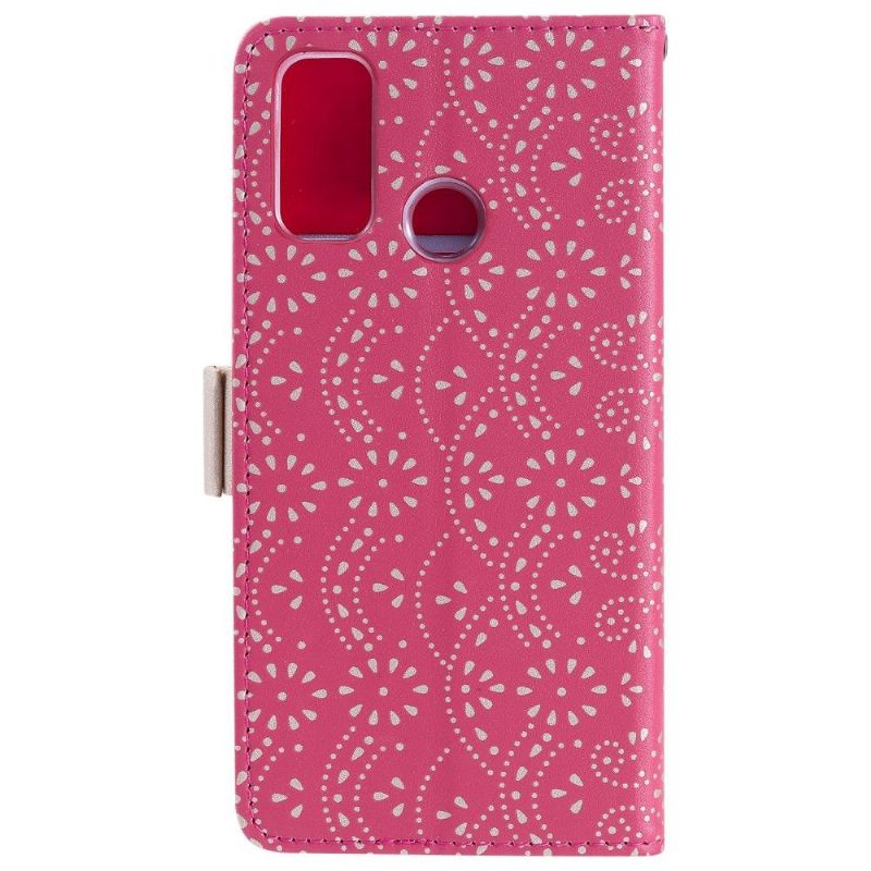 Housse Samsung Galaxy A21s Dentelle Fleur