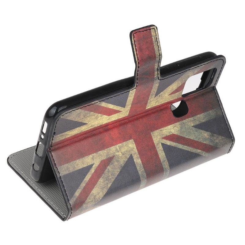 Housse Samsung Galaxy A21s Drapeau Anglais Vintage