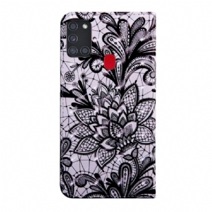 Housse Samsung Galaxy A21s Lace Flower