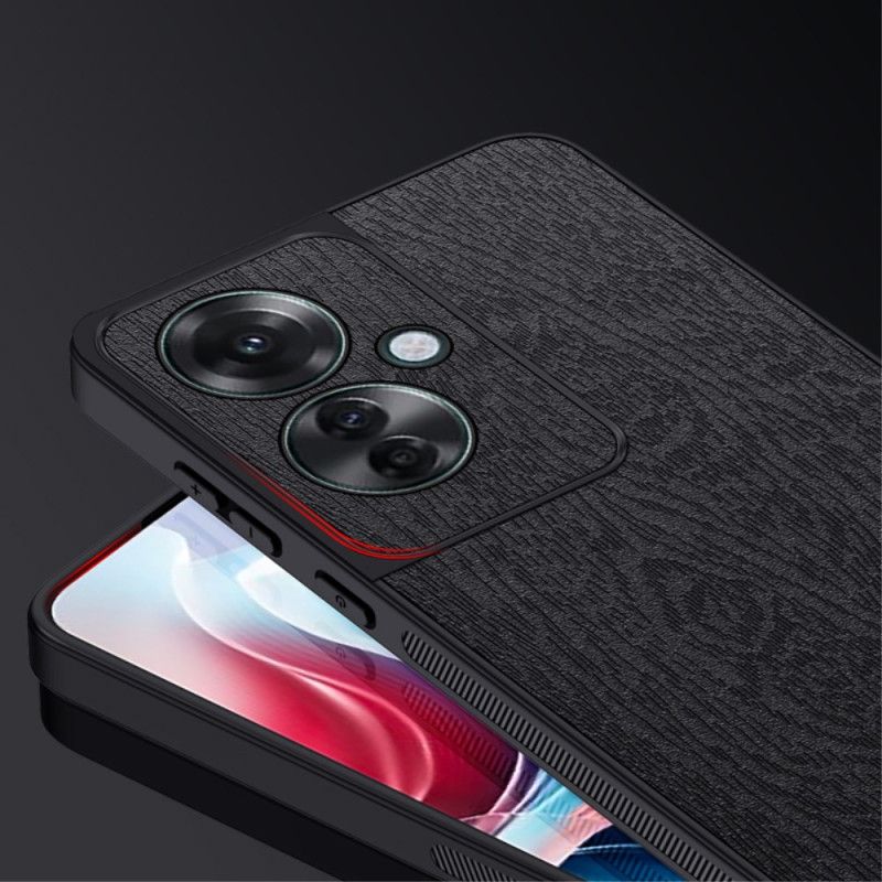 Coque Oppo Reno 11F 5G Simili Cuir Effet Bois