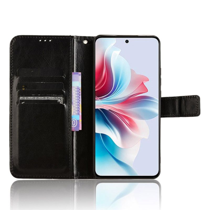 Housse Oppo Reno 11F 5G Simili Cuir Flashy à Lanière