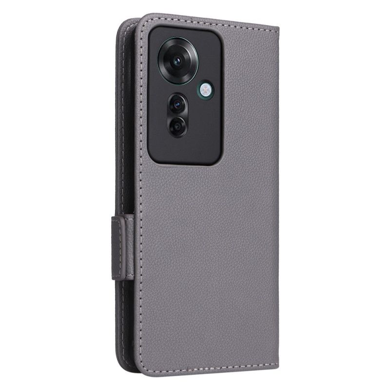 Housse Oppo Reno 11F 5G Style Cuir à Lanière