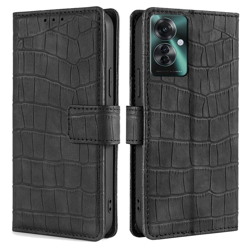 Housse Oppo Reno 11F 5G Texture Crocodile